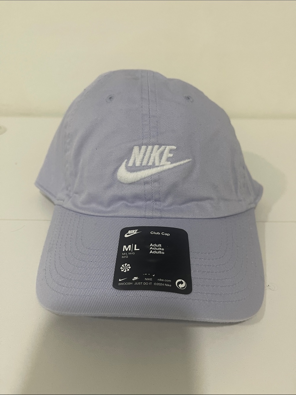 Nike Men’s Lavender Club Cap with White Swoosh